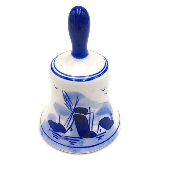 Vintage Mini Royal Delft Windmill Bell - Picture 1 of 10